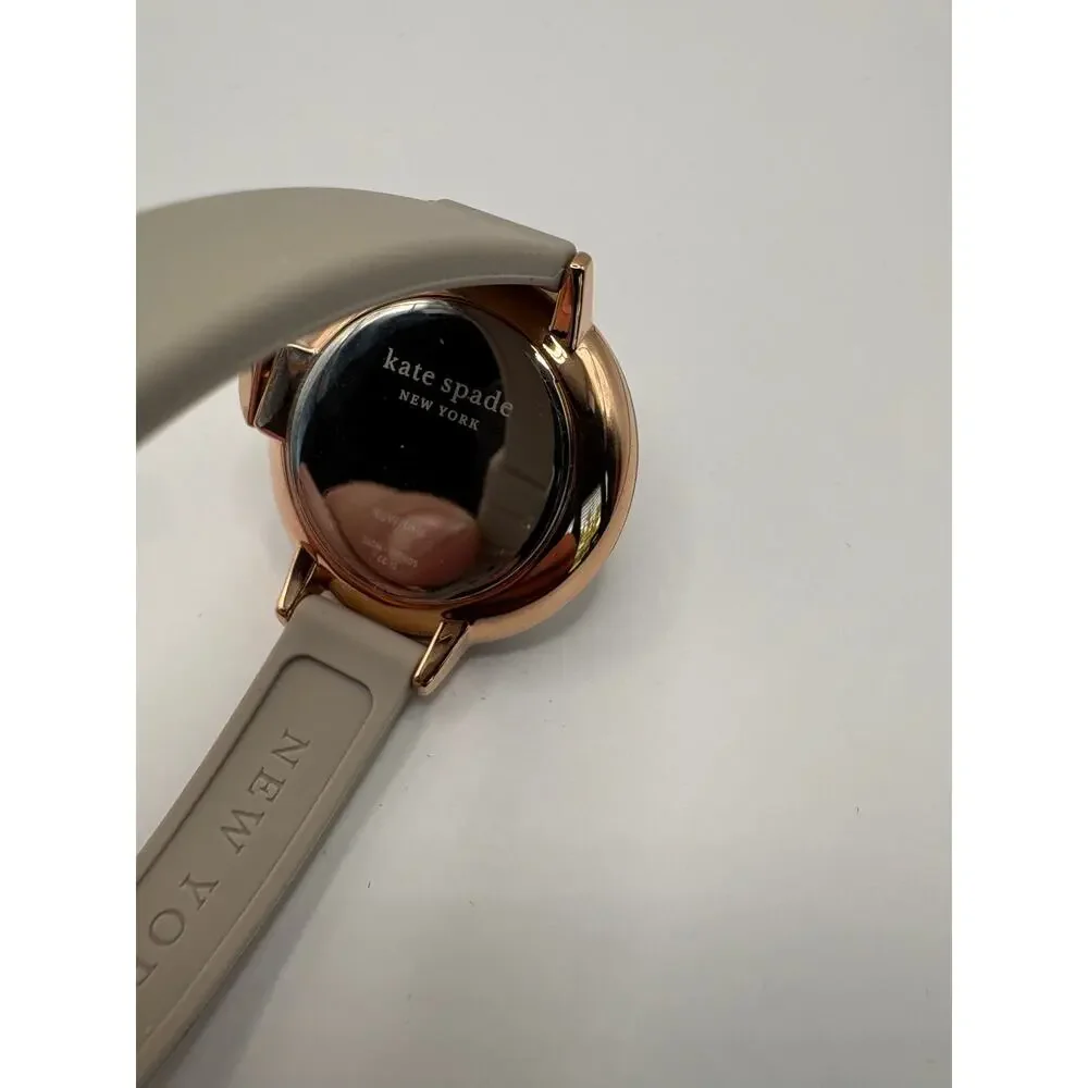 Kate Spade Ny Ksw1519 Women Watch Rose Gold Round Gray Silicone Strap Rose Gold Kate Spade Women main image 4